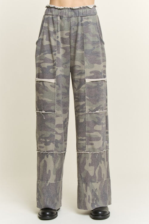 Comfy Camo Pants-Pants-J Her-Olive-Small-Inspired Wings Fashion