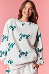 Joy Sweatshirt-Sweatshirt-Peach Love California-Grey/Green-Small-Inspired Wings Fashion