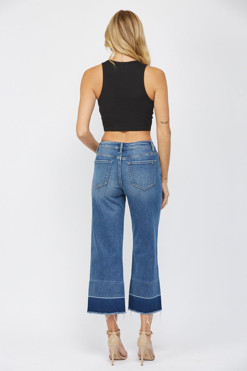 High Rise Straight Crop Jeans-Jeans-MICA Denim-24-Inspired Wings Fashion