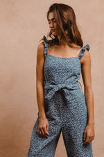 Leopard Scallop Edge Overalls-Overalls-BiBi-Leopard Denim-Small-Inspired Wings Fashion