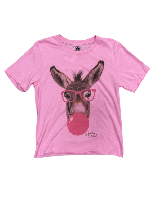 Bubble Donkey Tee-Shirts & Tops-Bohemian Cowgirl-Barbie Pink-Small-Inspired Wings Fashion