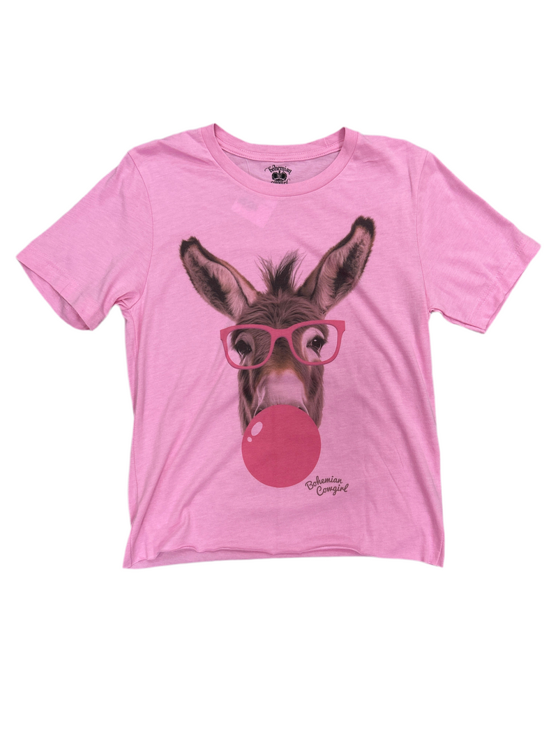Bubble Donkey Tee-Shirts & Tops-Bohemian Cowgirl-Barbie Pink-Small-Inspired Wings Fashion