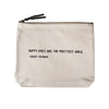 Canvas Zip Bag-cosmetic bag-Sugarboo-Happy Girls-Inspired Wings Fashion