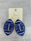 Football Shimmer Earrings-Earrings-SM Style-Blue-Inspired Wings Fashion