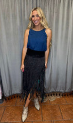 Criss Cross Skirt-Skirts-Pat Dahnke-Small-Black-Inspired Wings Fashion