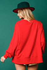 Christmas Lights Sweatshirt-Sweatshirt-Peach Love California-Small-Red-Inspired Wings Fashion