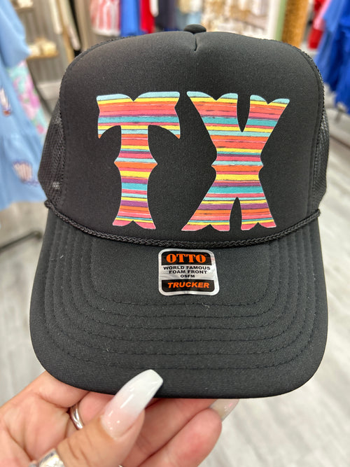 Serape TX Cap-Hat-Texas True Threads-Black-Inspired Wings Fashion