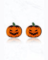 Pumpkin Stud Earrings-Earrings-Suzie Q USA-Sinister-Inspired Wings Fashion