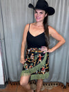 Peyton Skirt-Skirt-Silverado Apparel & Home-Black W Green Fringe-Small-Inspired Wings Fashion