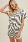 Textured Striped Two Piece Set-Matching Set-Wishlist-Small-Inspired Wings Fashion