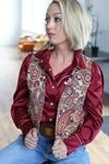 Paisley Weaved Vest-Vests-Turquoise Haven-Paisley-Small-Inspired Wings Fashion