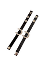Rhinestone Horseshoe Bracelet-Bracelets-Jennifer Ponson-Black-Inspired Wings Fashion