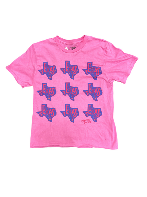 Texas Tee-Shirts & Tops-Bohemian Cowgirl-Bubble Gum-Small-Inspired Wings Fashion