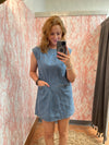 Denim Mini Dress-Clothing-Entro-Denim Blue-S-Inspired Wings Fashion