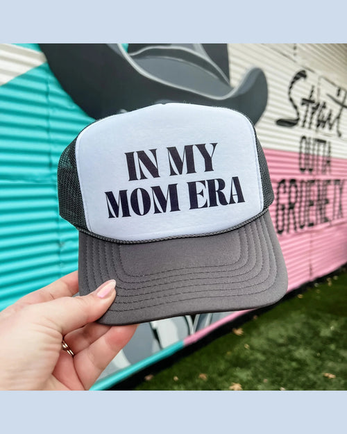 In My Mom Era Trucker Cap-hat-Turquoise and Tequila-Inspired Wings Fashion