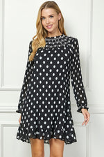 Polka Dot Dress-Dresses-See and Be Seen-Black-Small-Inspired Wings Fashion