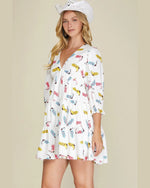 Cowboy Boots Print Dress-Dresses-She+Sky-Small-Off White-Inspired Wings Fashion