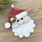 Christmas Wooden Ornaments-Holiday Ornaments-Willow's Corner-Santa Face-Inspired Wings Fashion