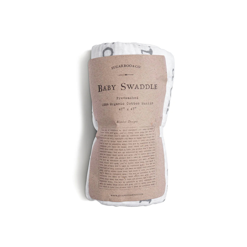 Swaddle Baby Blanket-Blankets-Sugarboo-You are my Sunshine-Inspired Wings Fashion