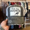 Part-Time Hooker Mesh Cap-Hats-DK Handmade-Charcoal & Grey-Inspired Wings Fashion