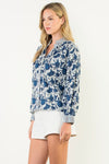 Hand Printed Top-Top-THML-Blue-XS-Inspired Wings Fashion
