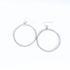 Burnished Open Circle Earring-Earrings-West & Co-Silver-Inspired Wings Fashion