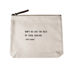 Canvas Zip Bag-cosmetic bag-Sugarboo-Don't Be Like-Inspired Wings Fashion