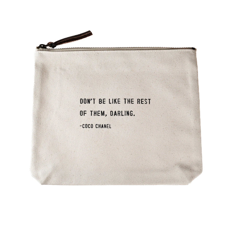 Canvas Zip Bag-cosmetic bag-Sugarboo-Don't Be Like-Inspired Wings Fashion