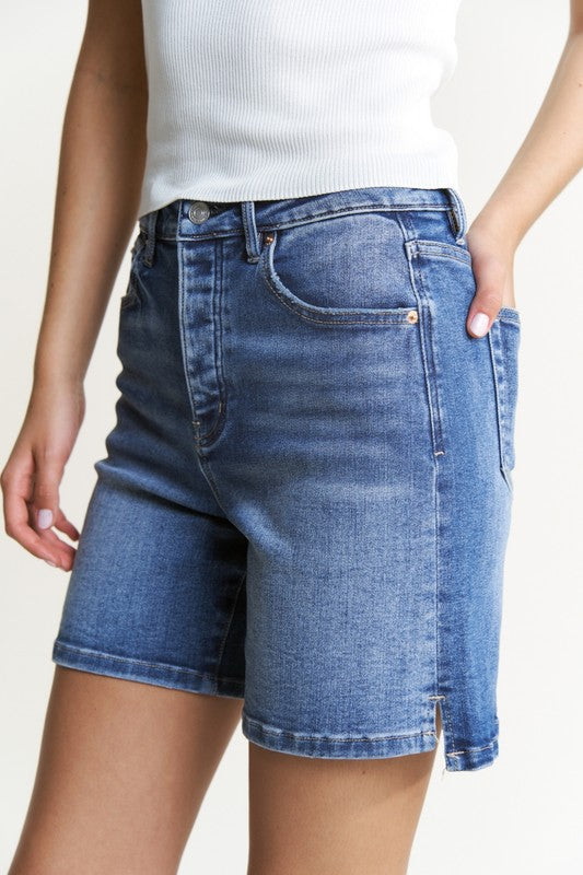 Bermuda Short-shorts-MICA Denim-Dark Blue-XS-Inspired Wings Fashion