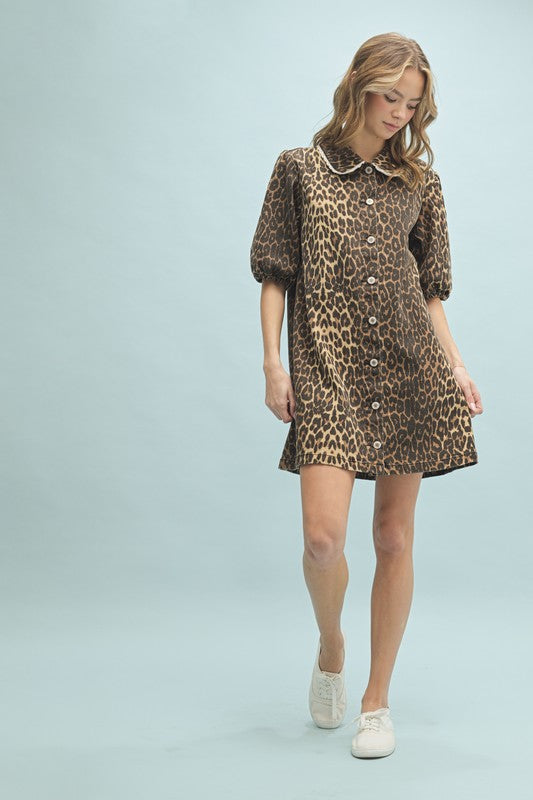 Leopard Mini Dress-Dress-Wishlist-Leopard-Small-Inspired Wings Fashion