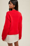 Button Up Cardigan-Cardigans-Wishlist-Red-Small-Inspired Wings Fashion