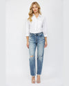 High Rise Straight Leg Jeans-Jeans-MICA Denim-24-Inspired Wings Fashion