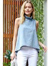 Ruffle Bow Top-Top-NoaBoa-LT Denim-Small-Inspired Wings Fashion
