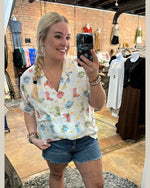 Satin Cowboy Blouse-Tops-Blue B-Small-Off-White-Inspired Wings Fashion
