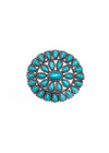 Turquoise Cluster Ring-Rings-West & Co-Inspired Wings Fashion