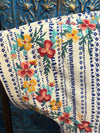 Floral Embroidered Top-Shirts & Tops-Andree by Unit-Small-Ivory Blue-Inspired Wings Fashion