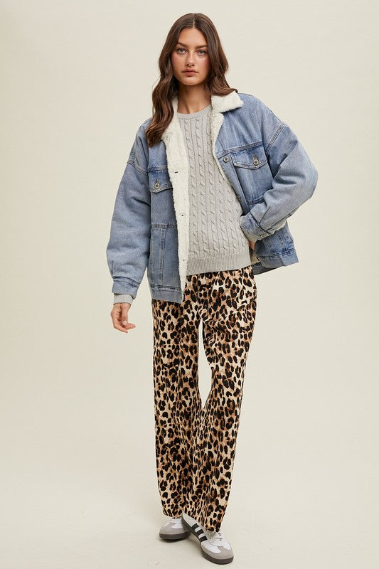 Leopard Print Pants-Pants-Wishlist-Brown/Black-Small-Inspired Wings Fashion