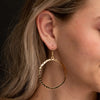 Burnished Open Circle Earring-Earrings-West & Co-Gold-Inspired Wings Fashion