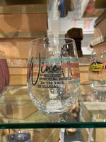 17oz Stemless Wine Glass-Wine Glasses-Carson Home Accents-Punching is Illegal-Inspired Wings Fashion