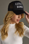 Let's Get Rowdy Trucker Hat-Hat-Panache Apparel-Black-Inspired Wings Fashion