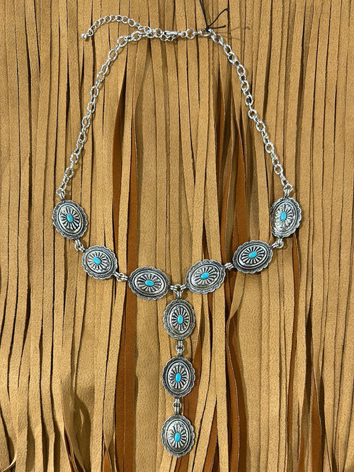 Concho Necklace-Necklaces-Lost and Found Trading Company-Inspired Wings Fashion