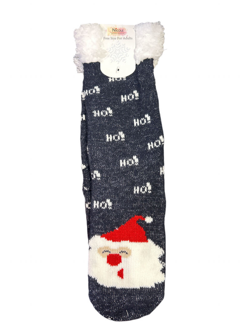 Santa Socks-Socks-Suzie Q USA-Navy-Inspired Wings Fashion