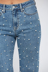 High Rise Wide Leg Pearl Jeans-Jeans-MICA Denim-24-Inspired Wings Fashion