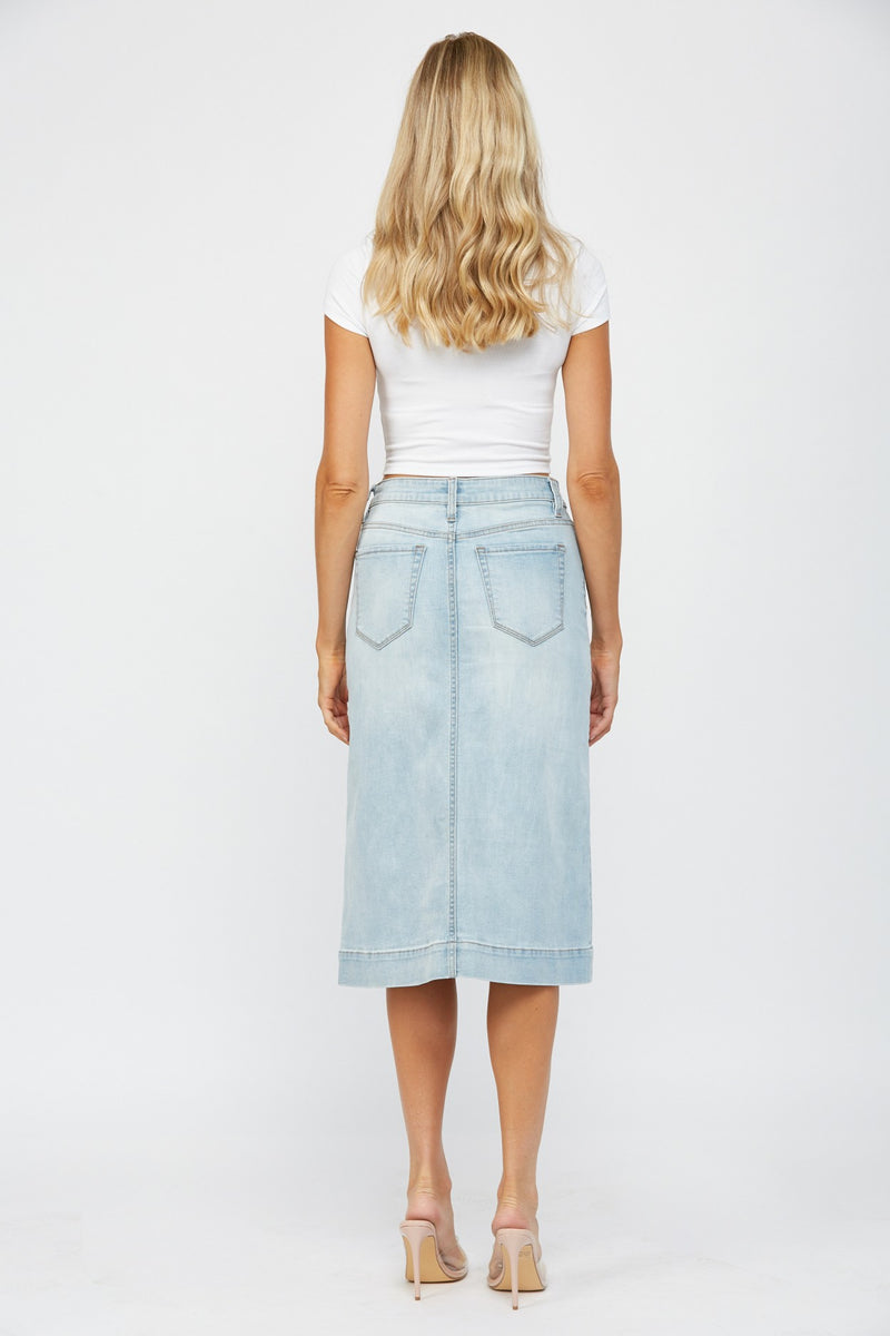 High Rise A-Line Skirt-Skirts-MICA Denim-Small-Inspired Wings Fashion