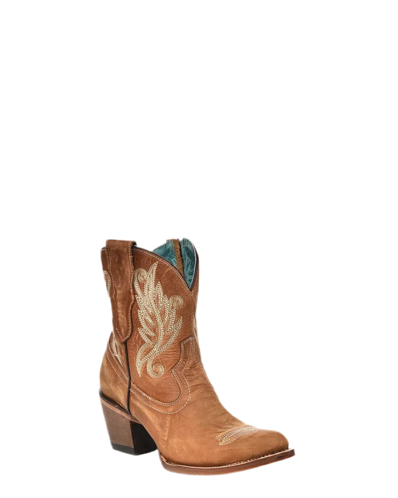 Embroidered Ankle Boot-Boots-Corral Boots-6-Inspired Wings Fashion