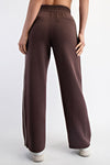 Scuba Piping Straight Pants-Pants-Rae Mode-Espresso/Cream-Small-Inspired Wings Fashion