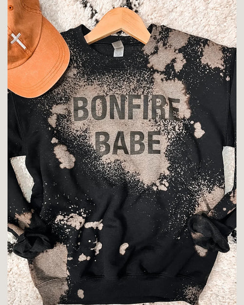 Bonfire Babes Sweatshirt-Sweatshirt-D&E Tees-Small-Black-Inspired Wings Fashion