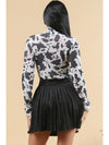 Cow Print Mesh Bodysuit-bodysuit-Nylon Apparel-Small-Inspired Wings Fashion