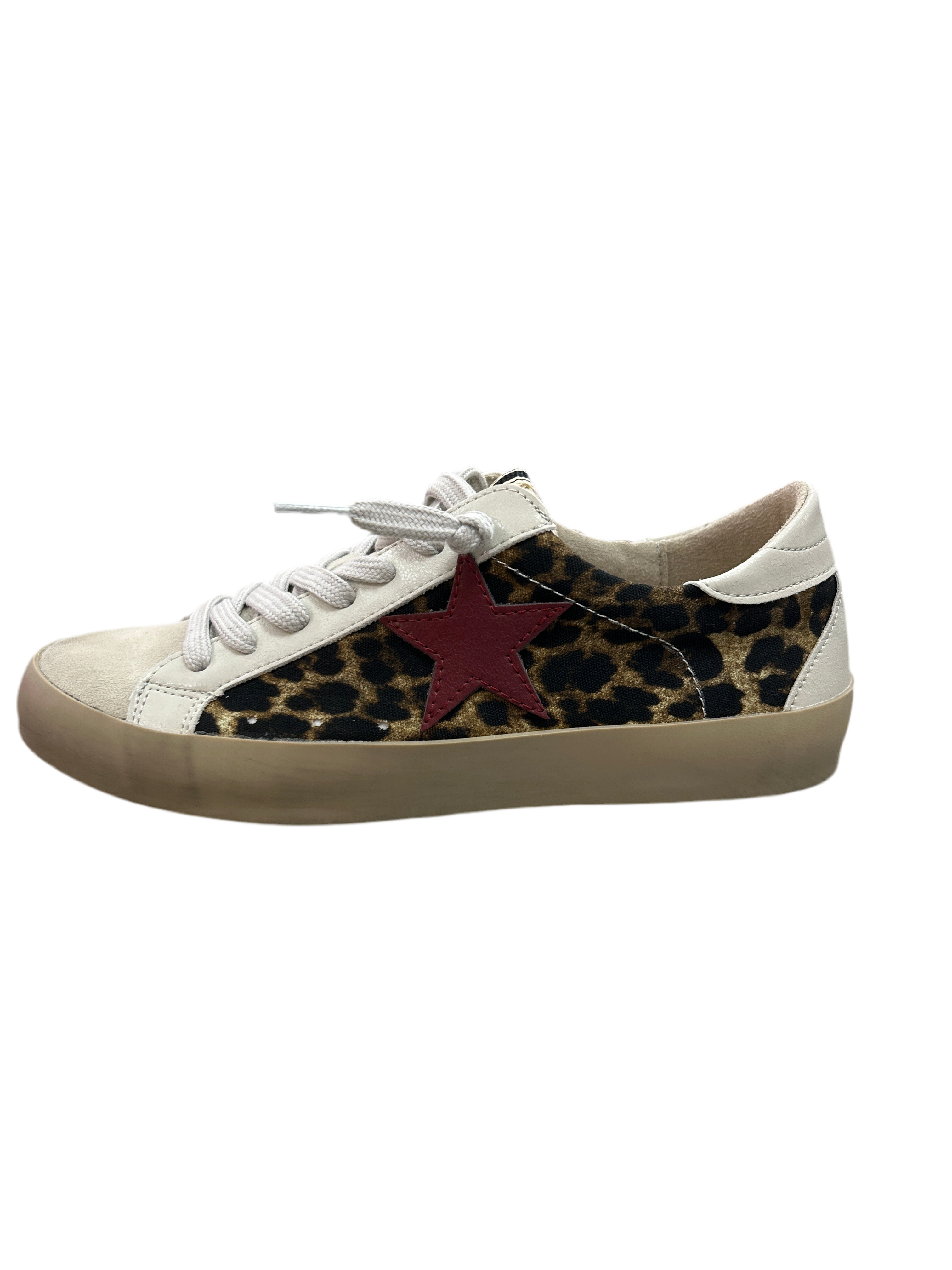 White Vintage Havana Pledge Sneaker Paula Leopard Sneaker