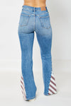 HW Americana Flag Print Flare-Jeans-Judy Blue-0 (24)-Inspired Wings Fashion